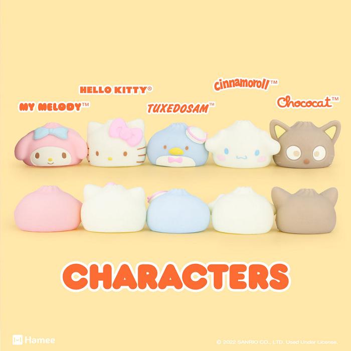 Hello Kitty Hello Kitty and Friends Steamed Bun Capsule Squishies (Series 3) Viacfarebný | CZ_HK80037