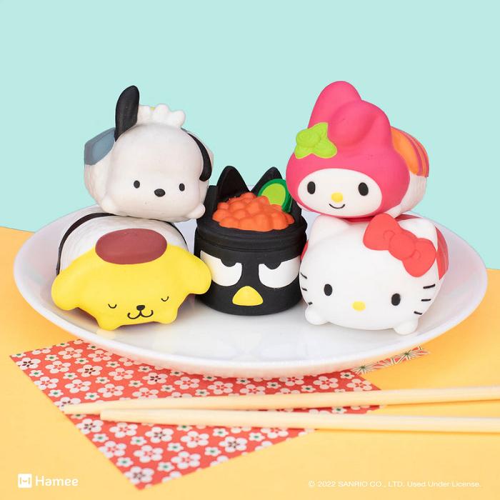 Hello Kitty Hello Kitty and Friends Sushi Capsule Squishies (Series 4) Viacfarebný | CZ_HK54317