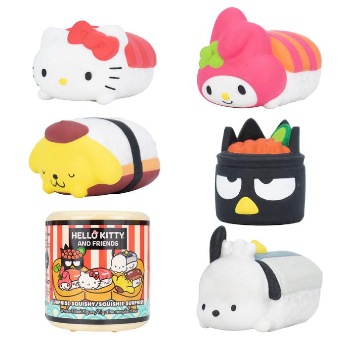 Hello Kitty Hello Kitty and Friends Sushi Capsule Squishies (Series 4) Viacfarebný | CZ_HK54317