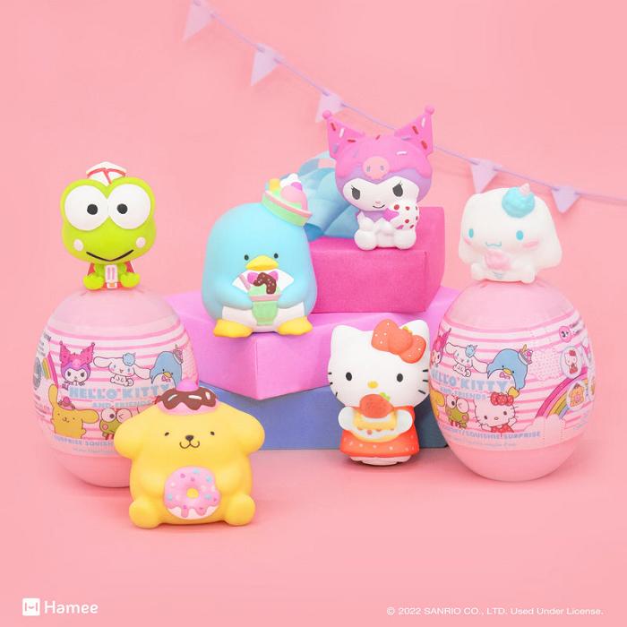 Hello Kitty Hello Kitty and Friends Sweets Capsule Squishies (Series 2) Viacfarebný | CZ_HK37584