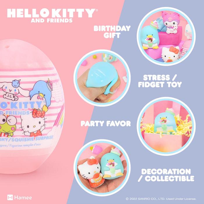 Hello Kitty Hello Kitty and Friends Sweets Capsule Squishies (Series 2) Viacfarebný | CZ_HK37584