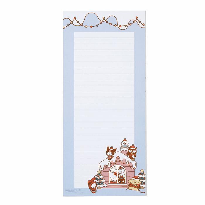 Hello Kitty Hello Kitty and Friends x Erin Condren Holiday List Notepad 2-Piece Set Blankyt | CZ_HK98307