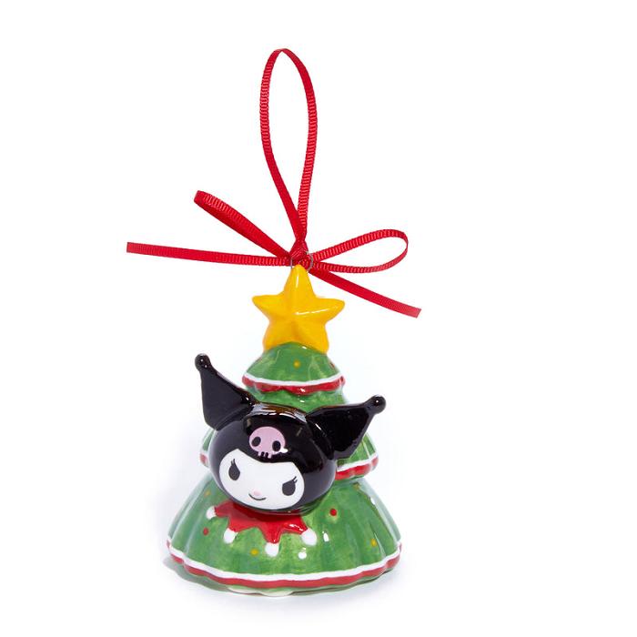 Hello Kitty Hello Kitty and Kuromi 2-pc Holiday Ceramic Ornament Set (Red) Červené Zelene | CZ_HK15363