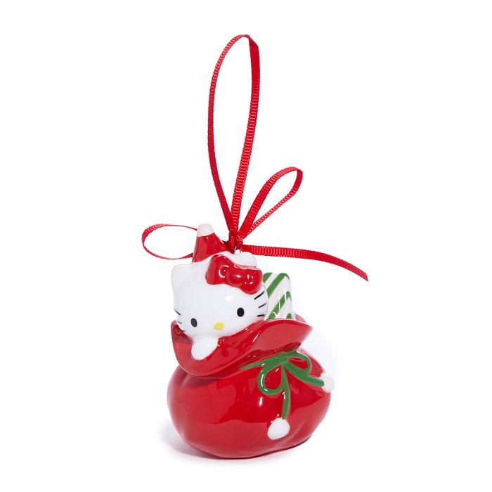 Hello Kitty Hello Kitty and My Melody 2-pc Holiday Ceramic Ornament Set (Red) Červené Zelene | CZ_HK47086