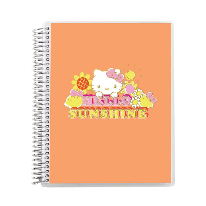 Hello Kitty Hello Kitty x Erin Condren Spiral Notebook (Hello Sunshine) Oranžové | CZ_HK31813