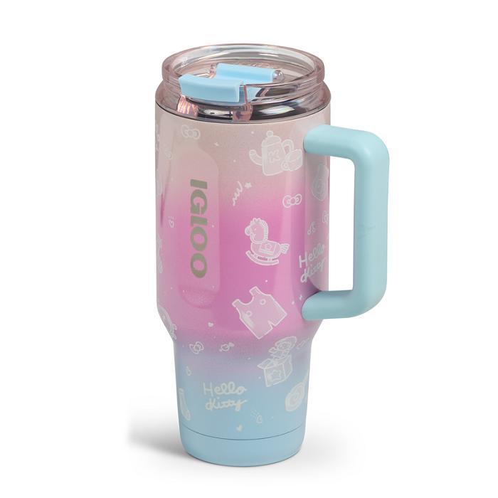 Hello Kitty Hello Kitty x Igloo 50th Anniversary 32oz Flip ‘n’ Sip Travel Mug Růžové Blankyt | CZ_HK96311