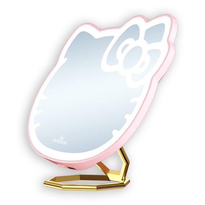 Hello Kitty Hello Kitty x Impressions Vanity Pocket Mirror with Ring Stand Růžové | CZ_HK55888