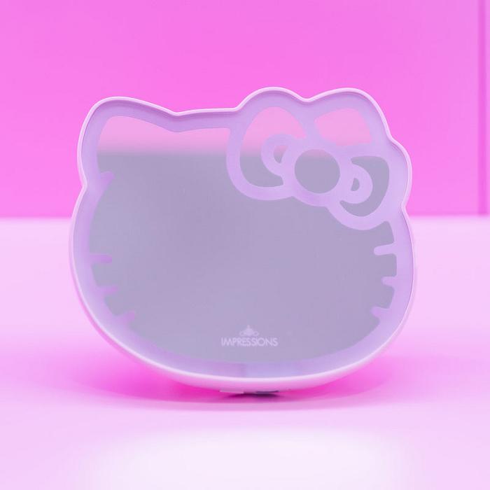 Hello Kitty Hello Kitty x Impressions Vanity Pocket Mirror with Ring Stand Růžové | CZ_HK55888