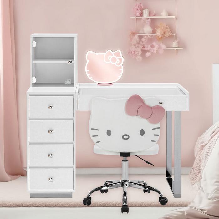 Hello Kitty Hello Kitty x Impressions Vanity SlayStation Duet Vanity Desk Bílé | CZ_HK75012