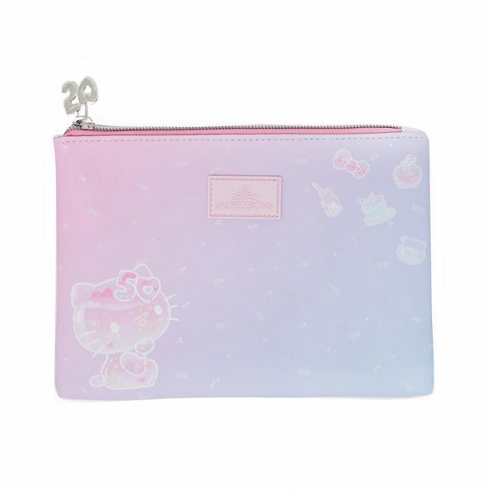 Hello Kitty Hello Kitty x Impressions Vanity 50th Anniv. Slim Pouch Set Růžové | CZ_HK86334