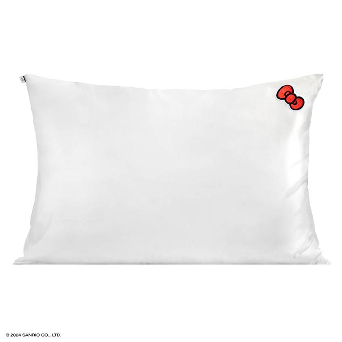 Hello Kitty Hello Kitty x Kitsch Bow Pillowcase (Solid Ivory) Bílé | CZ_HK58021