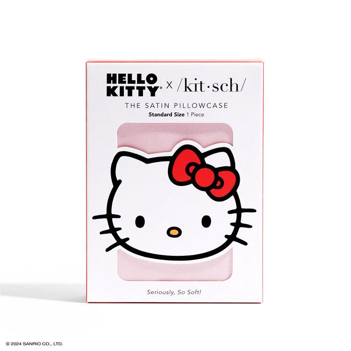 Hello Kitty Hello Kitty x Kitsch Face Pillowcase (Solid Pink) Růžové | CZ_HK23381