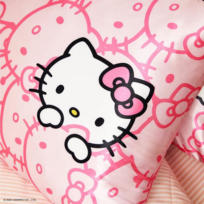 Hello Kitty Hello Kitty x Kitsch Faces Pillowcase (Pink) Růžové | CZ_HK63304