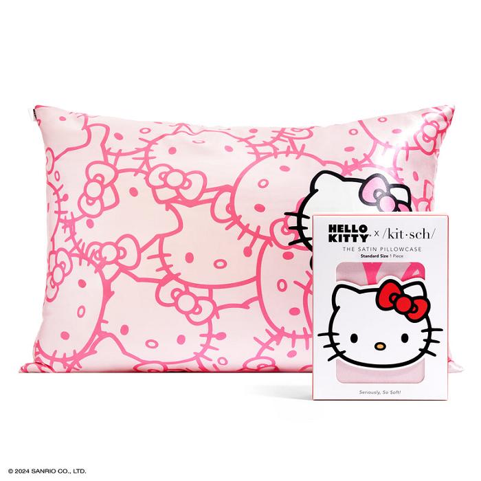 Hello Kitty Hello Kitty x Kitsch Faces Pillowcase (Pink) Růžové | CZ_HK63304