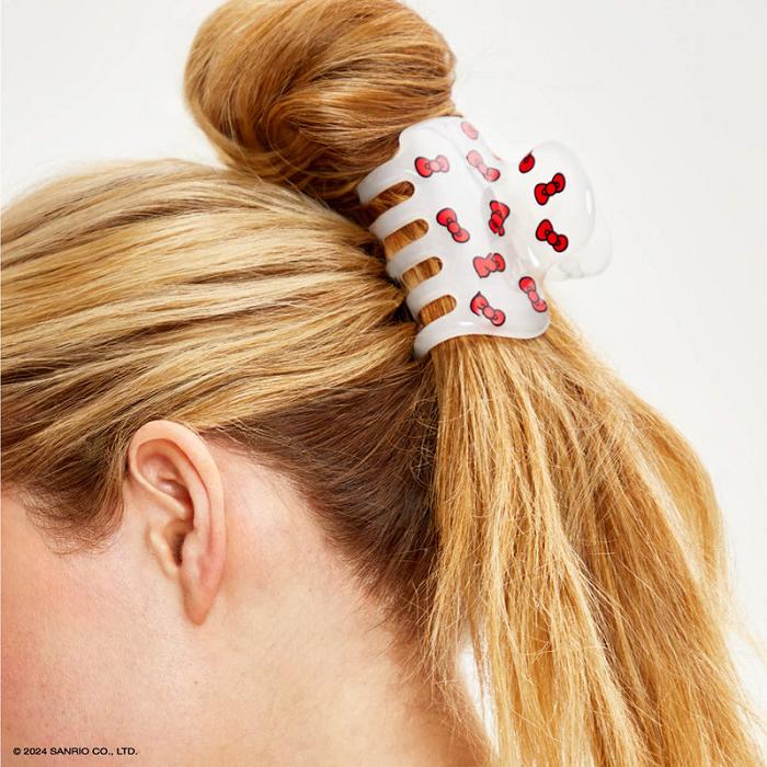 Hello Kitty Hello Kitty x Kitsch Puffy Claw Clip (Bows) Bílé | CZ_HK13067