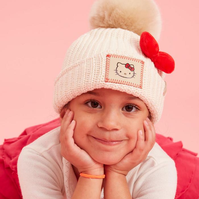 Hello Kitty Hello Kitty x Love Your Melon Pom Beanie (Kids) Bílé | CZ_HK51197