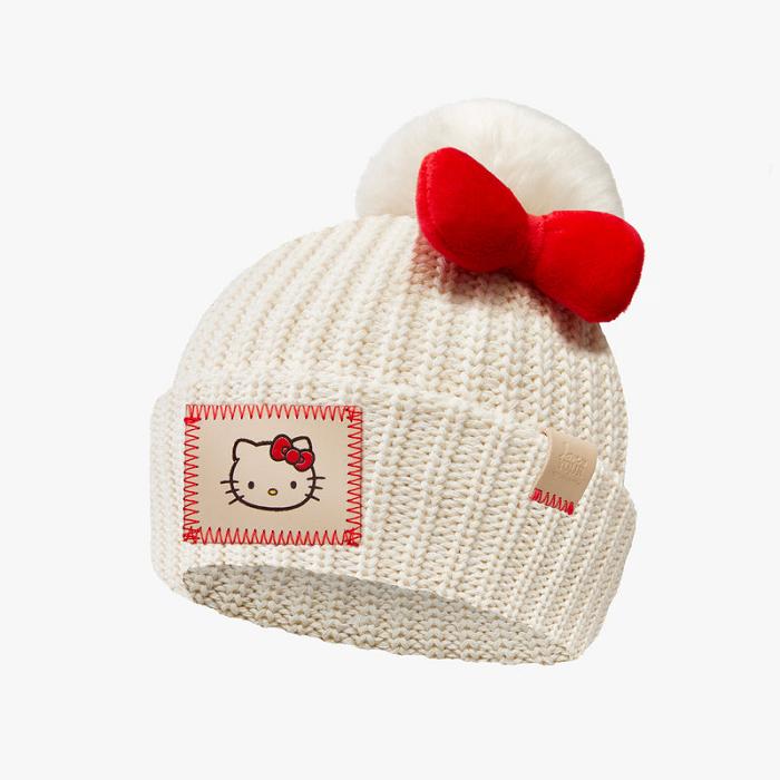 Hello Kitty Hello Kitty x Love Your Melon Pom Beanie (Kids) Bílé | CZ_HK51197