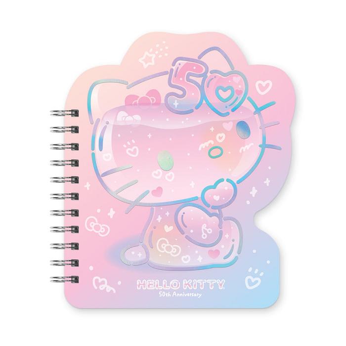 Hello Kitty Hello Kitty x Studio Oh! 50th Anniversary Die-Cut Spiral Notebook Růžové | CZ_HK25112