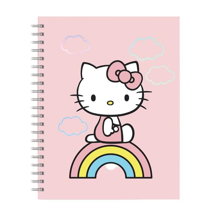 Hello Kitty Hello Kitty x Studio Oh! Classic Pink Extra-Large Spiral Notebook Růžové | CZ_HK47794