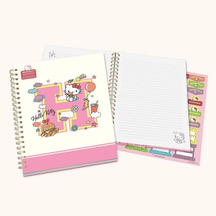 Hello Kitty Hello Kitty x Studio Oh! College Letters Extra-Large Spiral Notebook Růžové | CZ_HK47275