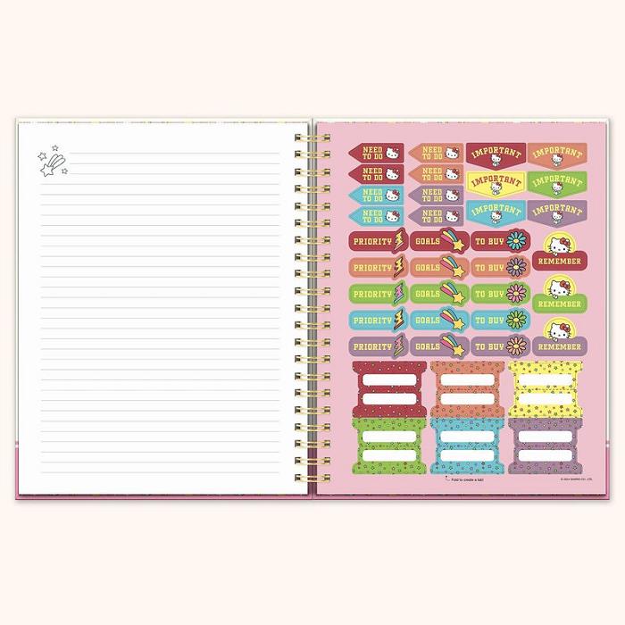 Hello Kitty Hello Kitty x Studio Oh! College Letters Extra-Large Spiral Notebook Růžové | CZ_HK47275