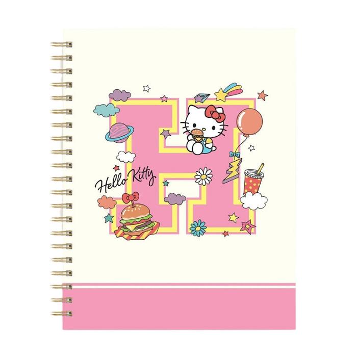 Hello Kitty Hello Kitty x Studio Oh! College Letters Extra-Large Spiral Notebook Růžové | CZ_HK47275