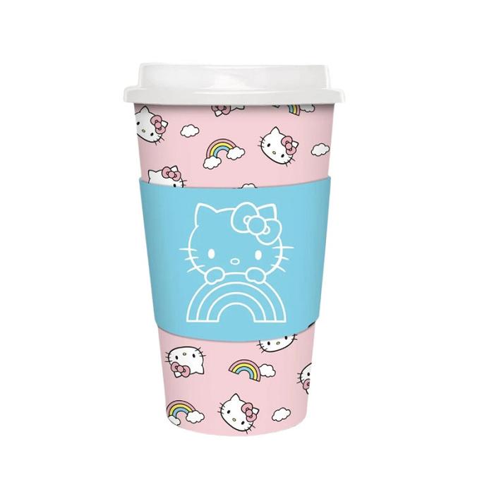 Hello Kitty Hello Kitty x Studio Oh! Rainbow Skies Paper Hot Cups Růžové | CZ_HK23385