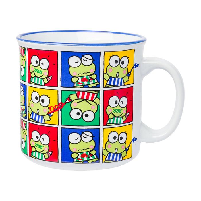 Hello Kitty Keroppi Ceramic Mug (Grid Pose) Viacfarebný | CZ_HK29495