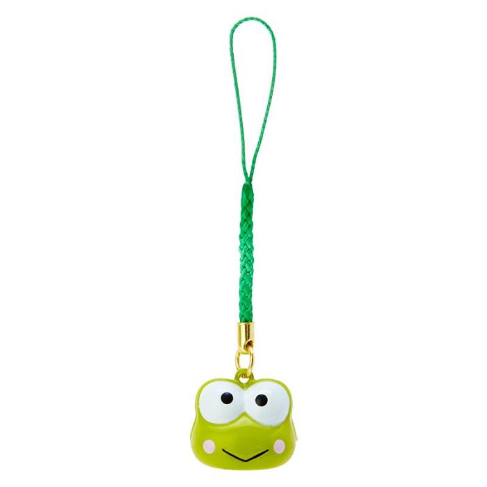 Hello Kitty Keroppi Mini Mascot Bell Charm Zelene | CZ_HK65792