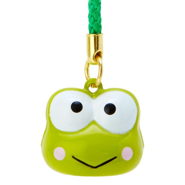 Hello Kitty Keroppi Mini Mascot Bell Charm Zelene | CZ_HK65792