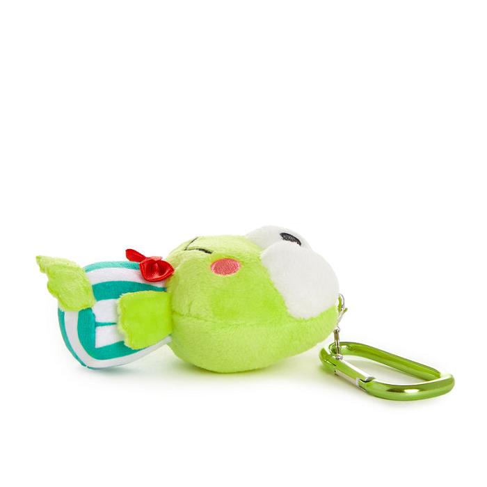 Hello Kitty Keroppi Plush Mascot Carabiner Zelene | CZ_HK75312