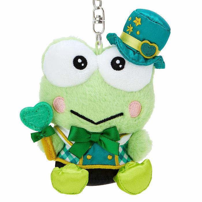 Hello Kitty Keroppi Plush Mascot Keychain (Love You More Series) Zelene | CZ_HK99170