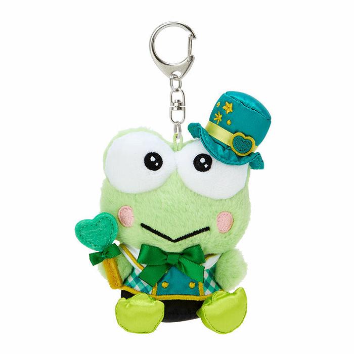 Hello Kitty Keroppi Plush Mascot Keychain (Love You More Series) Zelene | CZ_HK99170