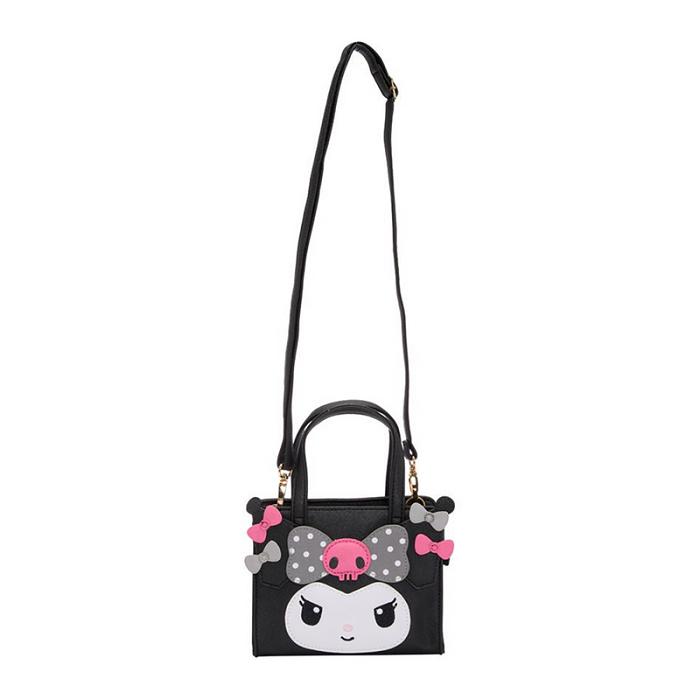 Hello Kitty Kuromi 2-Way Mini Black Handbag (Dainty Doll Series) Černé | CZ_HK61030