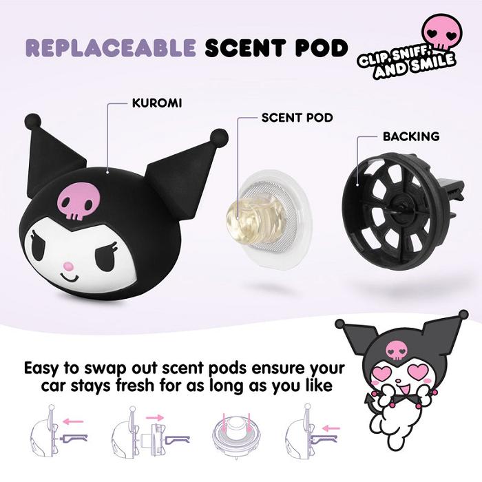 Hello Kitty Kuromi Car Air Freshener Černé | CZ_HK64827