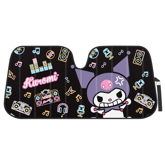 Hello Kitty Kuromi Car Sun Shade (Neon Party) Černé | CZ_HK74819