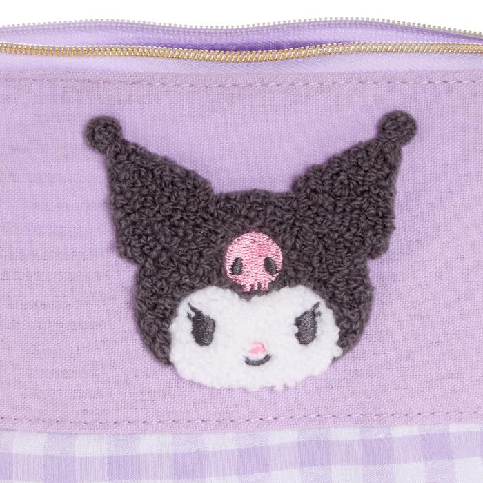 Hello Kitty Kuromi Chenille Gingham Zipper Fialové | CZ_HK22381