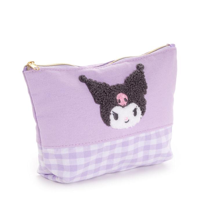 Hello Kitty Kuromi Chenille Gingham Zipper Fialové | CZ_HK22381