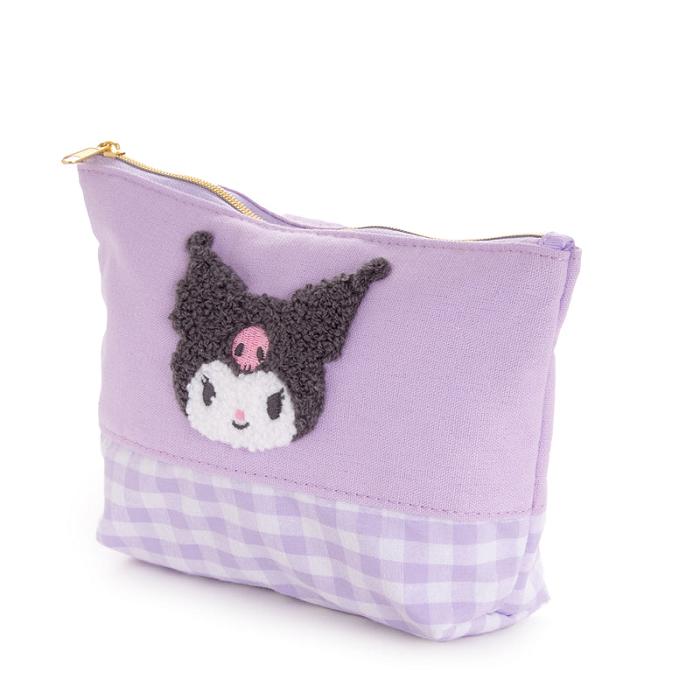 Hello Kitty Kuromi Chenille Gingham Zipper Fialové | CZ_HK22381