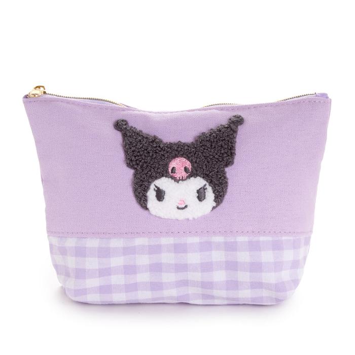 Hello Kitty Kuromi Chenille Gingham Zipper Fialové | CZ_HK22381