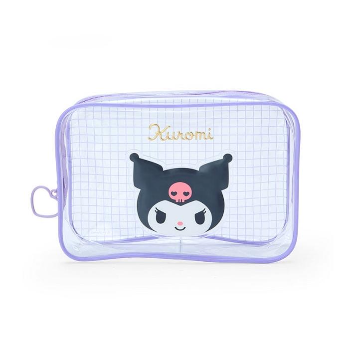 Hello Kitty Kuromi Clear Grid Zipper Fialové | CZ_HK62056