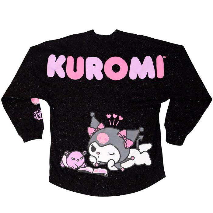 Hello Kitty Kuromi JapanLA Glitter Spirit Jersey Černé | CZ_HK73521