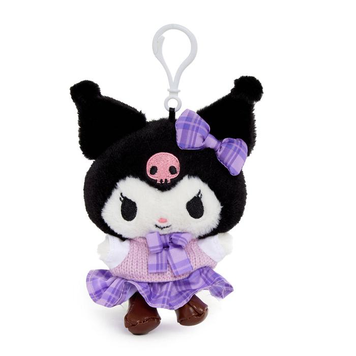 Hello Kitty Kuromi Mascot Clip (Uniform Series) Fialové Černé | CZ_HK51144