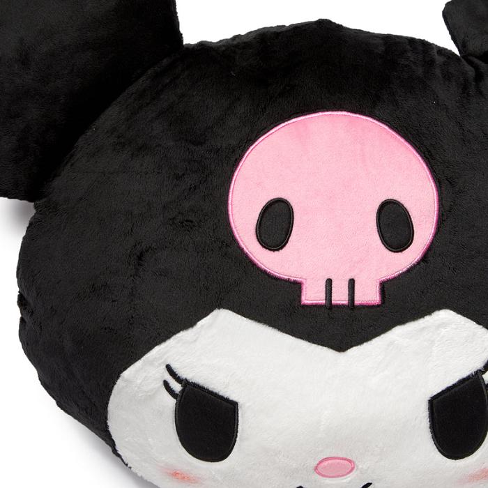 Hello Kitty Kuromi Oversized Face Plush (Just Lounging Series) Černé | CZ_HK37590