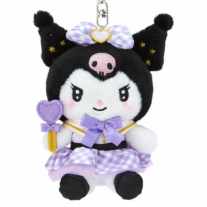 Hello Kitty Kuromi Plush Mascot Keychain (Love You More Series) Fialové | CZ_HK92703