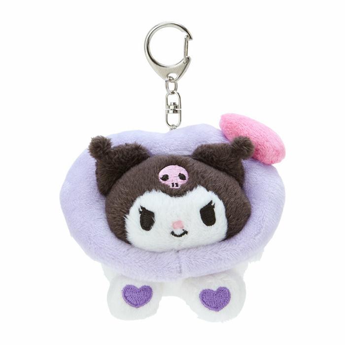 Hello Kitty Kuromi Plush Mascot Keychain (Big Heart Series) Fialové | CZ_HK63607