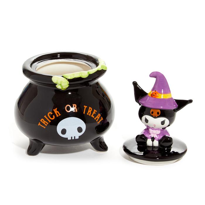 Hello Kitty Kuromi Witch Lidded Ceramic Candy Bowl Černé | CZ_HK97859