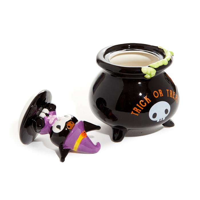 Hello Kitty Kuromi Witch Lidded Ceramic Candy Bowl Černé | CZ_HK97859