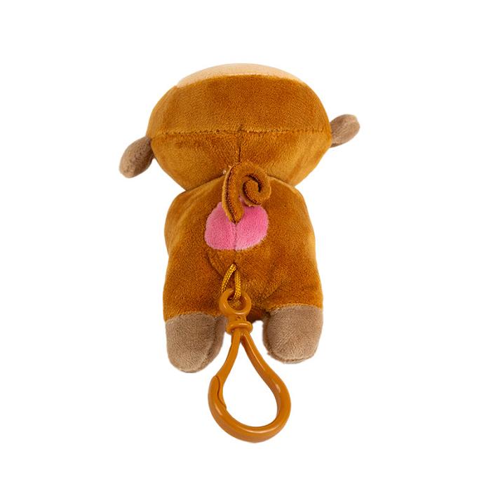 Hello Kitty Monkichi Plush Mascot Clip Hnědé | CZ_HK58956