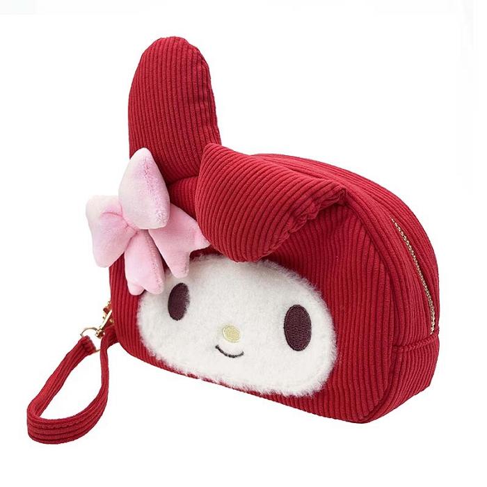 Hello Kitty My Melody 2-Way Wristlet (Classic Corduroy Series) Červené | CZ_HK84834